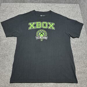XBOX Microsoft Gaming University Black Gamer Short Sleeve T-Shirt Mens Size Lg